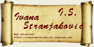 Ivana Stranjaković vizit kartica